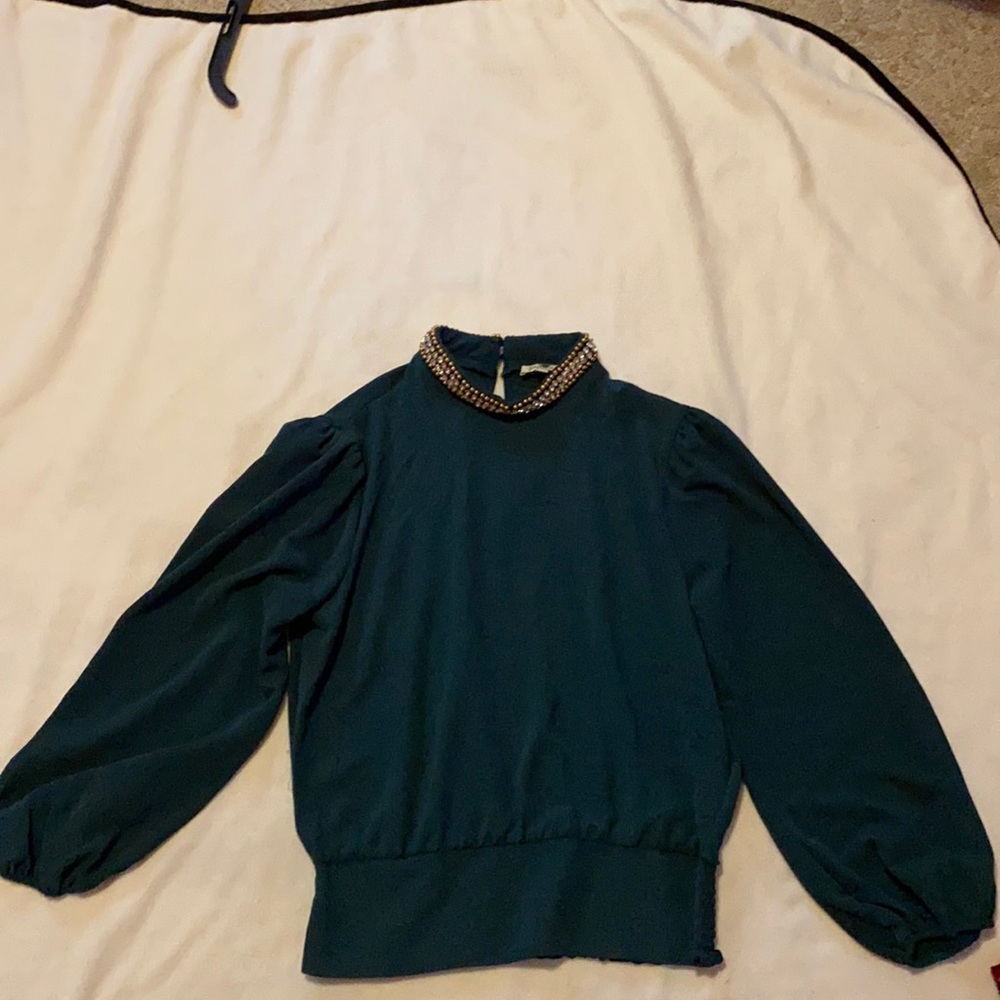 Green dress top